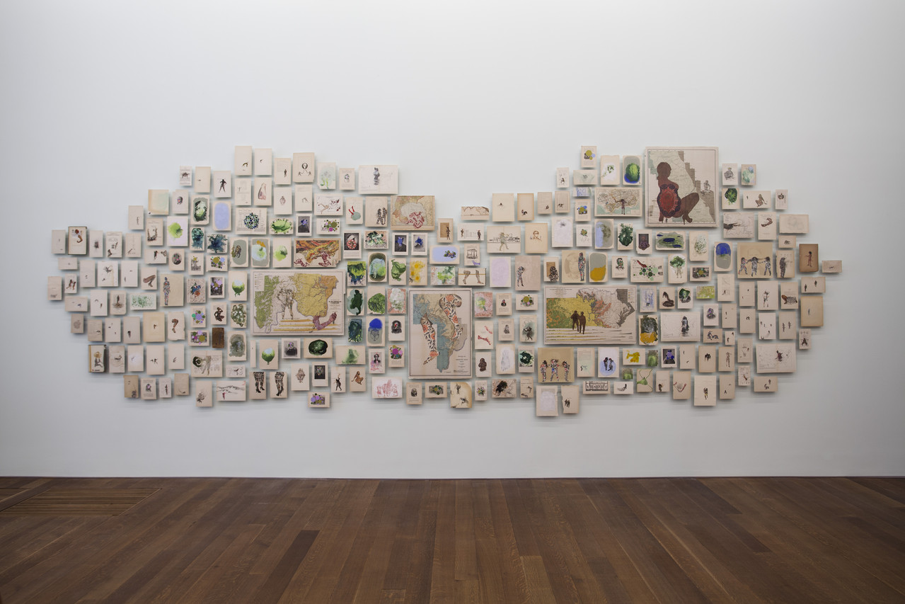 Firelei Báez – Man Without a Country (aka anthropophagist wading in the Artibonite River), 2014/15