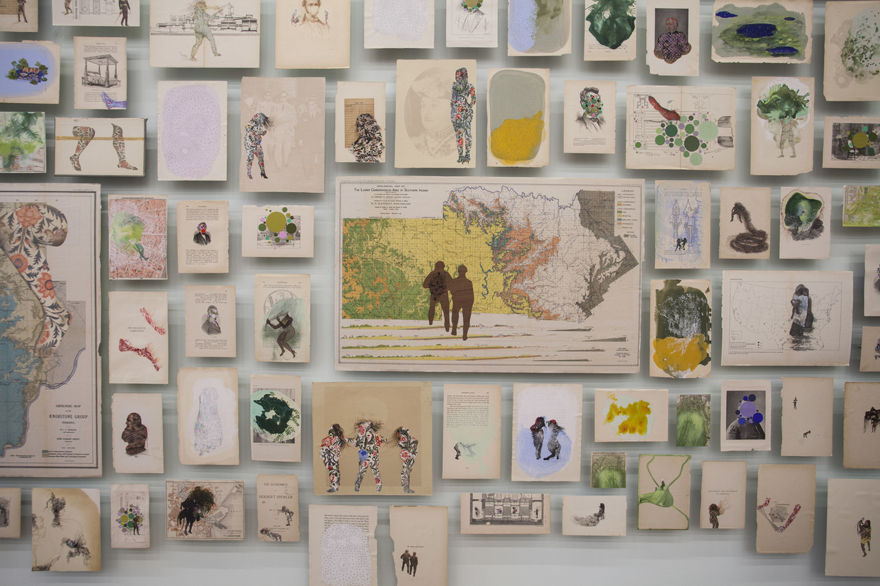 Firelei Báez – Man Without a Country (aka anthropophagist wading in the Artibonite River), 2014/15