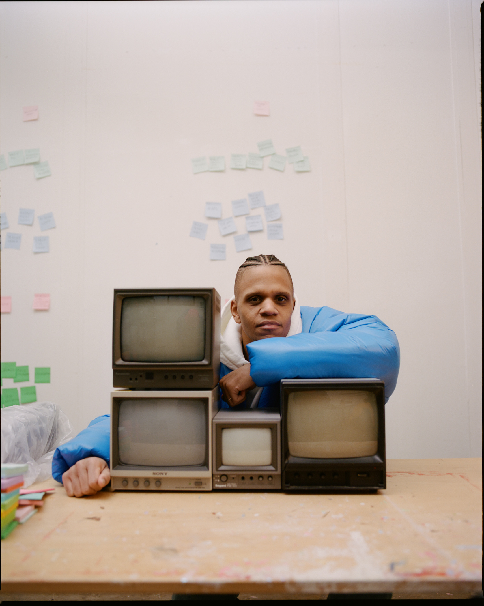 American Artist img 2 portrait with monitors