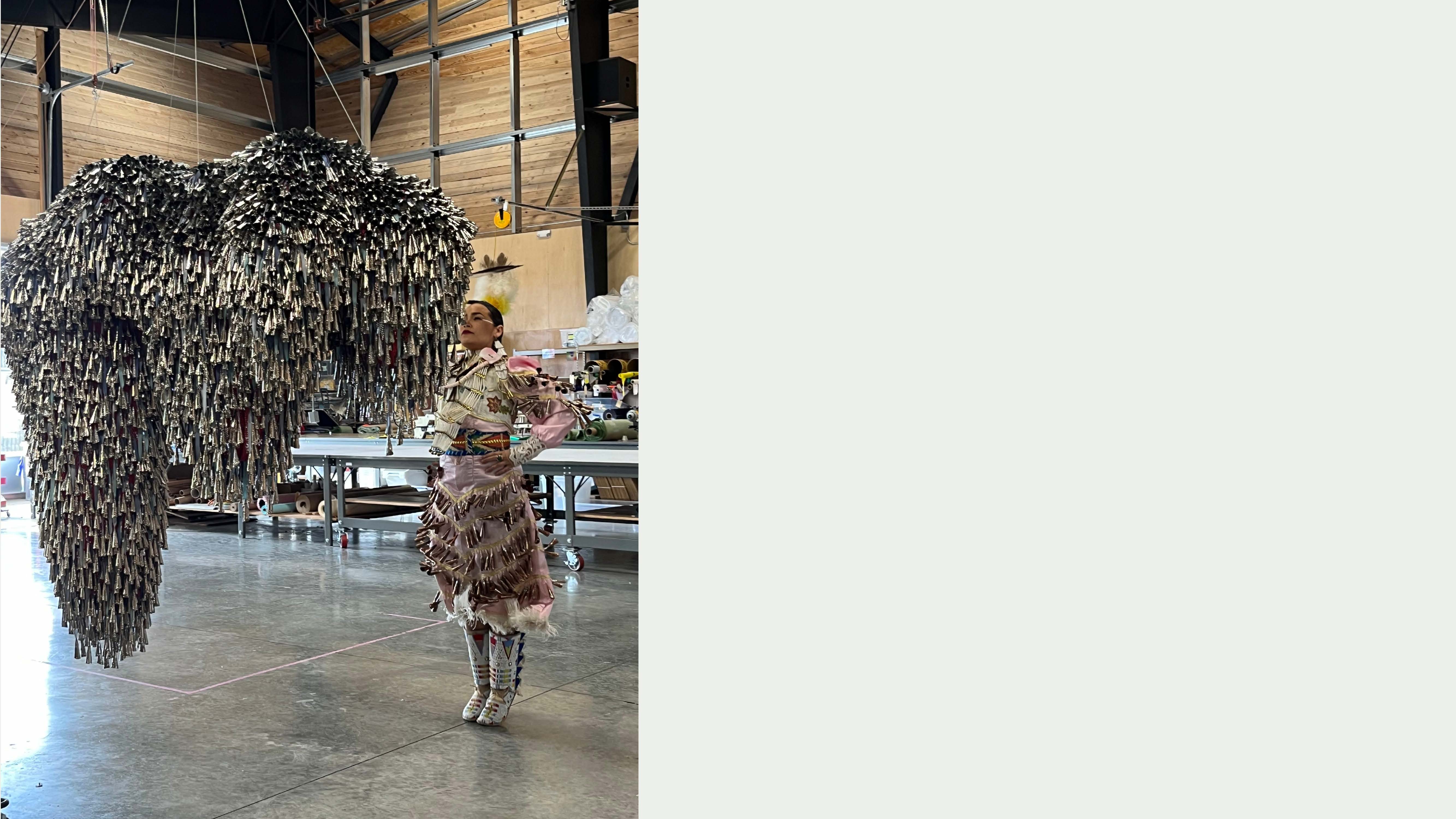 Marie Watt- Still of Acosia Red Elk Performance at PGF